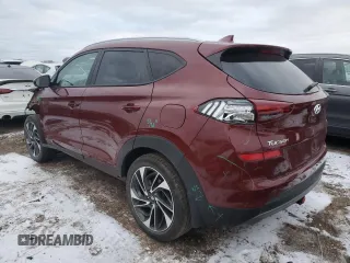 2020 Hyundai Tucson Sport with VIN KM8J3CAL2LU152697, listed as a Copart auction lot 88372495 with 52,327 mi miles and Salvage title. Bid and sale history available at DreamBid. Image 2.