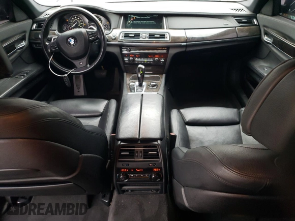 2013 BMW 7 Series 740Li with VIN WBAYE4C51DD137687, listed as a Copart auction lot 76103944 with 134,609 mi miles and Salvage title. Bid and sale history available at DreamBid. Image 8.