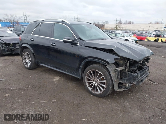 2021 Mercedes-Benz GLE 350 with VIN 4JGFB4KB1MA382934, listed as a IAAI auction lot 40929788 with 48,377 mi miles and . Bid and sale history available at DreamBid. Image 1.