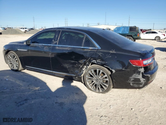 2017 Lincoln Continental Reserve with VIN 1LN6L9NC6H5631760, listed as a Copart auction lot 87201744 with 44,118 mi miles and Salvage Title. Bid and sale history available at carsss.com. Image 2.