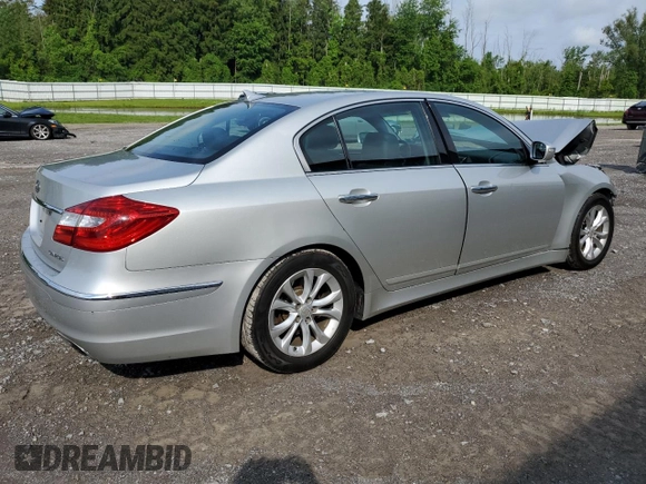 2013 Hyundai Genesis 3.8L z VIN KMHGC4DD2DU234242, wystawiony jako Copart lot #59992075 z przebiegiem 191 254 mil mil oraz Szkoda całkowita • Salvage title. Historia ofert i sprzedaży dostępna na DreamBid. Obrazek 3.