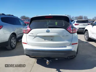 2016 Nissan Murano SL z VIN 5N1AZ2MH9GN108034, wystawiony jako IAAI lot #41712053 z przebiegiem 98 502 mil mil oraz . Historia ofert i sprzedaży dostępna na DreamBid. Obrazek 16.