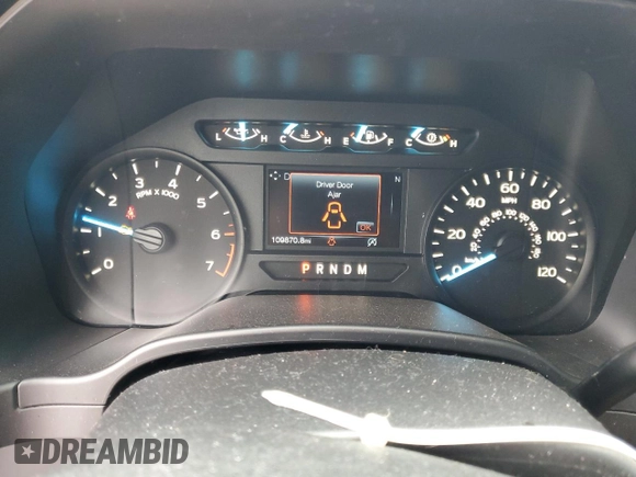 2018 Ford F-150 XL with VIN 1FTEW1CG6JKE91943, listed as a Copart auction lot 50971715 with 109,870 mi miles and Salvage Title. Bid and sale history available at carsss.com. Image 9.