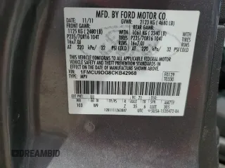 2012 Ford Escape XLT with VIN 1FMCU9DG8CKB42968, listed as a Copart auction lot 61763275 with 233,998 mi miles and Salvage title. Bid and sale history available at DreamBid. Image 12.