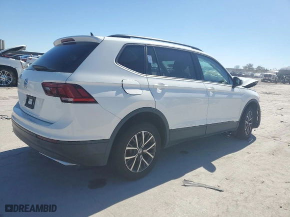 2021 Volkswagen Tiguan S with VIN 3VV1B7AX5MM063179, listed as a Copart auction lot 46651655 with 0 mi miles and Salvage Title. Bid and sale history available at carsss.com. Image 3.