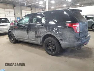 2014 Ford Utility Police Interceptor with VIN 1FM5K8AR2EGA23432, listed as a Copart auction lot 84722354 with 0 mi miles and Salvage Title. Bid and sale history available at carsss.com. Image 2.