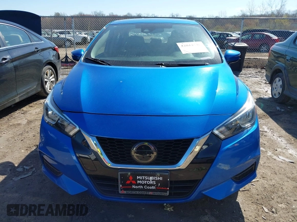 2021 Nissan Versa SV with VIN 3N1CN8EV0ML884504, listed as a IAAI auction lot 42044546 with 110,750 mi miles. Bid and sale history available at carsss.com. Image 12.