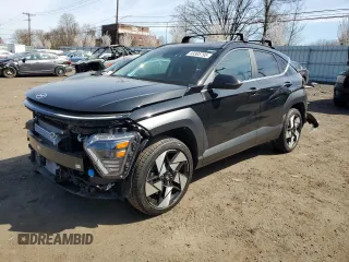 2025 Hyundai Kona Limited with VIN KM8HECA31SU200925, listed as a Copart auction lot 53305795 with 6,223 mi miles and Salvage Title. Bid and sale history available at carsss.com. Image 1.