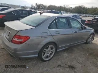 2013 Mercedes-Benz C 350 Sport with VIN WDDGF5HB9DA767884, listed as a Copart auction lot 89378275 with 107,186 mi miles and Non Repairable. Bid and sale history available at DreamBid. Image 3.