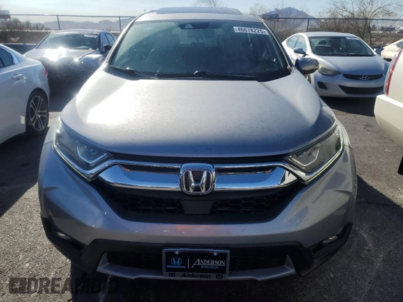 2018 Honda CR-V EX-L with VIN 5J6RW1H80JA013388, listed as a Copart auction lot 46678225 with 63,336 mi miles and Salvage Title. Bid and sale history available at DreamBid. Image 5.