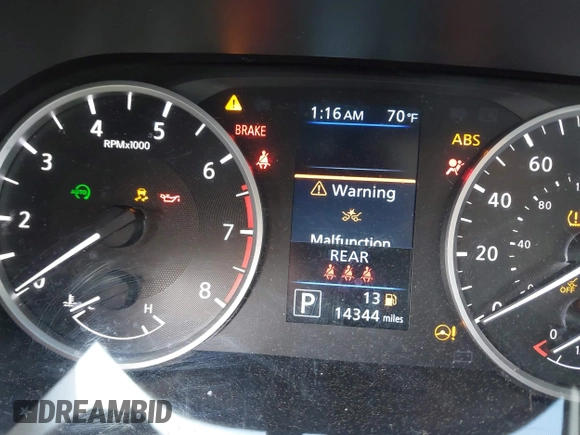 2024 Nissan Sentra S with VIN 3N1AB8BV0RY286329, listed as a IAAI auction lot 41921841 with 14,344 mi miles. Bid and sale history available at carsss.com. Image 14.