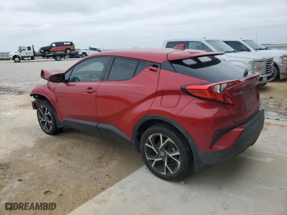 2021 Toyota C-HR LE with VIN JTNKHMBX0M1098199, listed as a Copart auction lot 45990705 with 33,119 mi miles and Salvage Title. Bid and sale history available at carsss.com. Image 2.