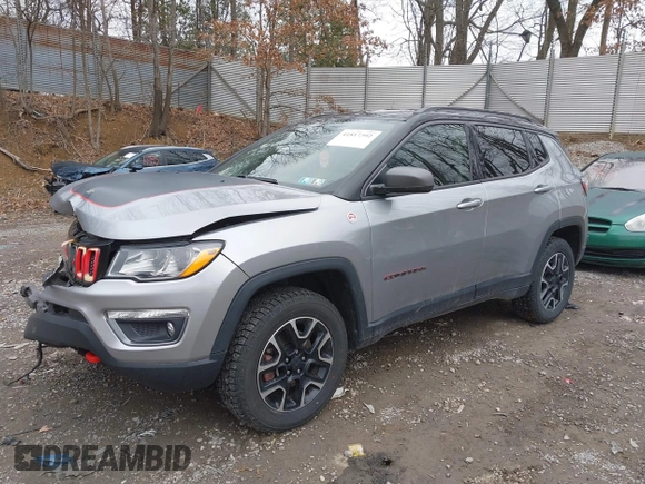 2020 Jeep Compass Trailhawk with VIN 3C4NJDDB9LT127231, listed as a IAAI auction lot 41817392 with 111,344 mi miles and . Bid and sale history available at carsss.com. Image 18.