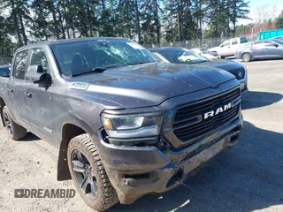 2019 Ram 1500 Big Horn/Lone Star with VIN 1C6SRFFTXKN681543, listed as a IAAI auction lot 41892943 with 86,105 mi miles. Bid and sale history available at carsss.com. Image 18.