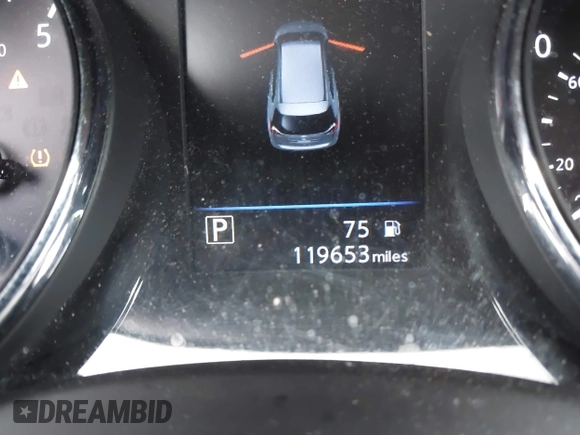 2019 Nissan Rogue SV with VIN 5N1AT2MV3KC791036, listed as a IAAI auction lot 41637400 with 119,653 mi miles. Bid and sale history available at carsss.com. Image 15.