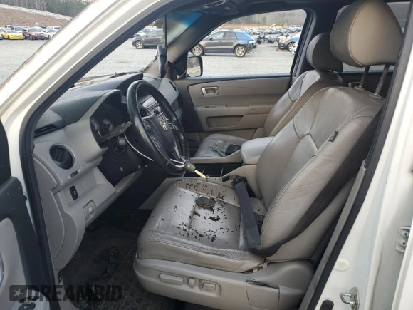 2012 Honda Pilot EX-L z VIN 5FNYF3H59CB010051, wystawiony jako Copart lot #49634915 z przebiegiem Nie podano mil oraz Szkoda całkowita • Salvage title. Historia ofert i sprzedaży dostępna na DreamBid. Obrazek 7.