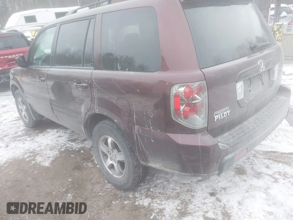 2008 Honda Pilot EX-L with VIN 5FNYF18548B036391, listed as a IAAI auction lot 41464097 with 186,226 mi miles and . Bid and sale history available at DreamBid. Image 3.
