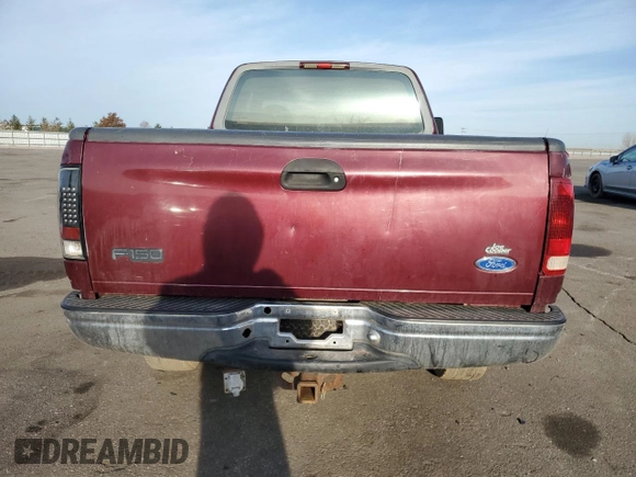 1997 Ford F-150 XL with VIN 1FTDX18W9VNB37394, listed as a Copart auction lot 48332195 with 250,506 mi miles and Salvage Title. Bid and sale history available at carsss.com. Image 6.