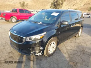 2016 Kia Sedona LX with VIN KNDMB5C11G6178083, listed as a IAAI auction lot 41405857 with 170,334 mi miles. Bid and sale history available at carsss.com. Image 2.