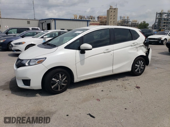 2016 Honda Fit LX with VIN JHMGK5H57GX009204, listed as a Copart auction lot 57129695 with 140,146 mi miles and Salvage title. Bid and sale history available at DreamBid. Image 1.