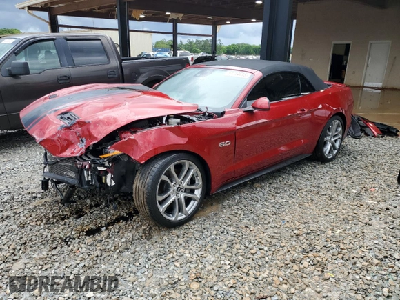 2021 Ford Mustang GT Premium z VIN 1FATP8FF7M5156828, wystawiony jako Copart lot #54714615 z przebiegiem 21 920 mil mil oraz Szkoda całkowita • Salvage title. Historia ofert i sprzedaży dostępna na DreamBid. Obrazek 1.