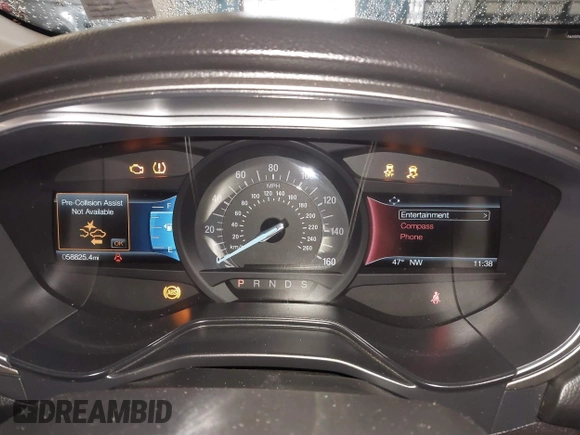 2019 Ford Fusion SEL with VIN 3FA6P0CD6KR145380, listed as a IAAI auction lot 40911980 with 58,825 mi miles. Bid and sale history available at carsss.com. Image 7.