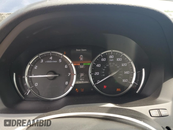2017 Acura MDX Technology with VIN 5FRYD4H52HB021510, listed as a Copart auction lot 64566505 with 74,695 mi miles and Salvage title. Bid and sale history available at DreamBid. Image 9.