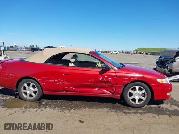 2002 Toyota Solara SE with VIN 2T1FF28P42C599564, listed as a IAAI auction lot 41881489 with 109,928 mi miles and . Bid and sale history available at DreamBid. Image 13.