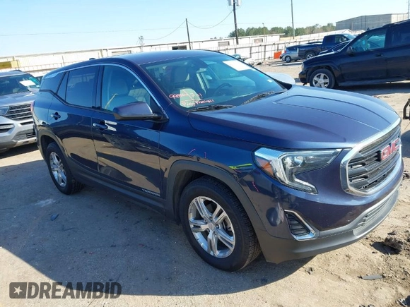 2018 GMC Terrain SLE with VIN 3GKALMEV3JL328724, listed as a IAAI auction lot 41636219 with 175,786 mi miles. Bid and sale history available at carsss.com. Image 1.