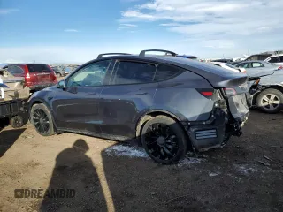 2021 Tesla Model Y Long Range with VIN 5YJYGDEE2MF065398, listed as a Copart auction lot 89352855 with 46,144 mi miles and Salvage Title. Bid and sale history available at DreamBid. Image 2.