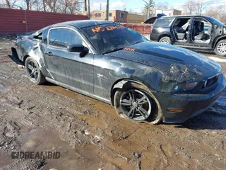 2010 Ford Mustang GT with VIN 1ZVBP8CH1A5100789, listed as a IAAI auction lot 41649680 with 102,975 mi miles and . Bid and sale history available at carsss.com. Image 1.