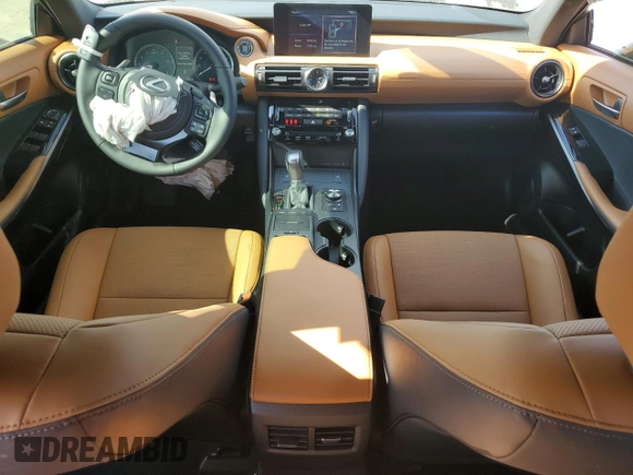 2025 Lexus IS with VIN JTHBZ1B2XS5083105, listed as a Copart auction lot 44640305 with 724 mi miles and Salvage Title. Bid and sale history available at carsss.com. Image 8.