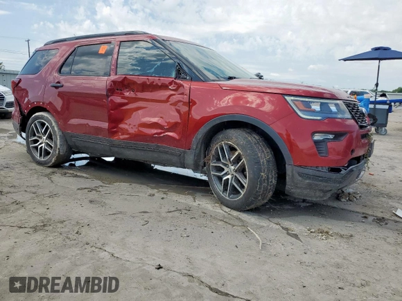 2019 Ford Explorer Sport with VIN 1FM5K8GT0KGB47634, listed as a Copart auction lot 60778275 with 145,776 mi miles and Salvage title. Bid and sale history available at DreamBid. Image 4.