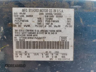 2001 Ford F-150 XL z VIN 1FTRX18W61NA24177, wystawiony jako Copart lot #60149714 z przebiegiem 192 297 mil mil oraz Szkoda całkowita • Salvage title. Historia ofert i sprzedaży dostępna na DreamBid. Obrazek 14.