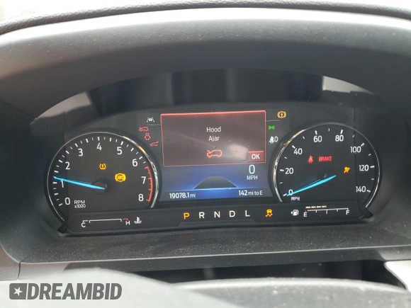 2022 Ford Explorer XLT with VIN 1FMSK7DH7NGC02324, listed as a Copart auction lot 55757885 with 19,078 mi miles and Salvage title. Bid and sale history available at DreamBid. Image 9.