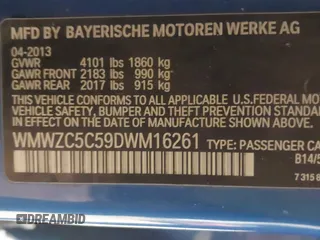 2013 MINI Countryman S ALL4 z VIN WMWZC5C59DWM16261, wystawiony jako IAAI lot #41563270 z przebiegiem 159 516 mil mil oraz . Historia ofert i sprzedaży dostępna na DreamBid. Obrazek 9.