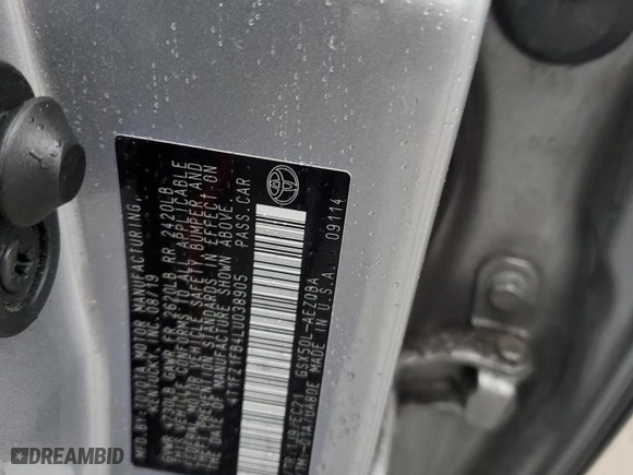 2020 Toyota Avalon XSE with VIN 4T1FZ1FB4LU038905, listed as a Copart auction lot 80846523 with 90,437 mi miles and Salvage Title. Bid and sale history available at carsss.com. Image 12.