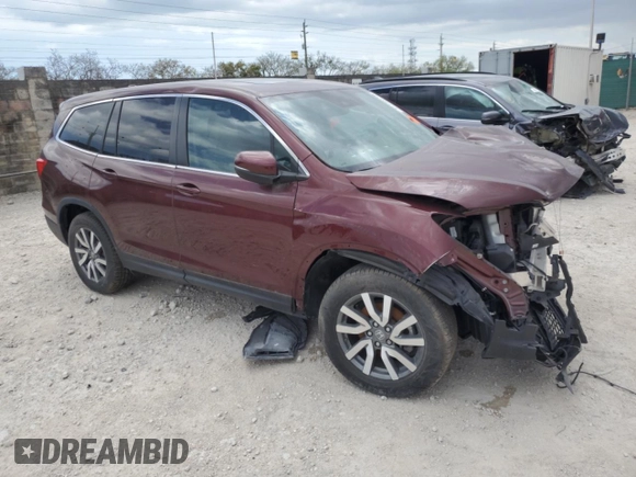 2021 Honda Pilot EX-L with VIN 5FNYF6H55MB061209, listed as a Copart auction lot 51140375 with Not Provided miles and Salvage Title. Bid and sale history available at DreamBid. Image 4.