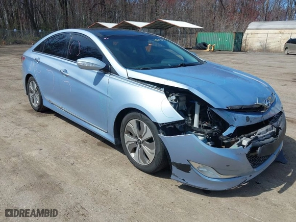 2015 Hyundai Sonata Hybrid Limited with VIN KMHEC4A45FA124754, listed as a IAAI auction lot 41875502 with 138,408 mi miles. Bid and sale history available at carsss.com. Image 1.