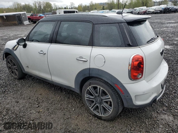 2012 MINI Countryman S with VIN WMWZC5C5XCWL55579, listed as a Copart auction lot 47970695 with 136,015 mi miles and Salvage Title. Bid and sale history available at DreamBid. Image 2.