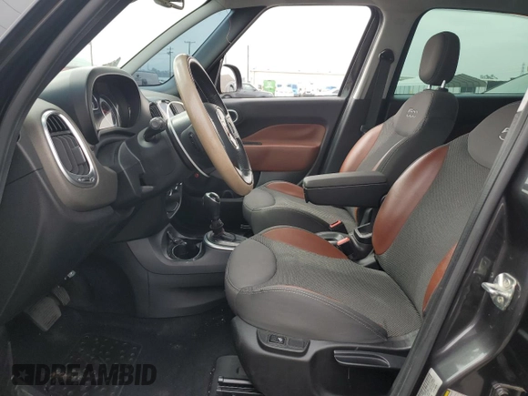 2014 FIAT 500L Lounge with VIN ZFBCFACH6EZ007494, listed as a Copart auction lot 58773595 with 62,893 mi miles and Salvage title. Bid and sale history available at DreamBid. Image 7.