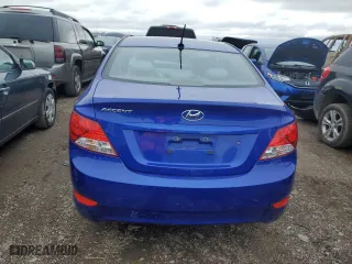 2013 Hyundai Accent GLS with VIN KMHCT4AE0DU310780, listed as a Copart auction lot 50814375 with 102,950 mi miles and Salvage Title. Bid and sale history available at carsss.com. Image 6.