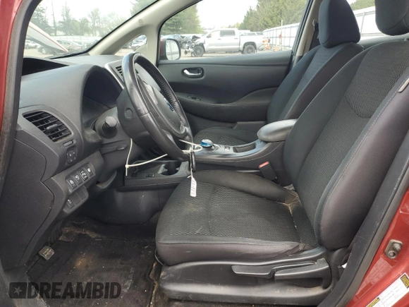 2015 Nissan LEAF SV with VIN 1N4AZ0CP5FC305087, listed as a Copart auction lot 53529845 with 125,344 mi miles and Salvage Title. Bid and sale history available at carsss.com. Image 7.