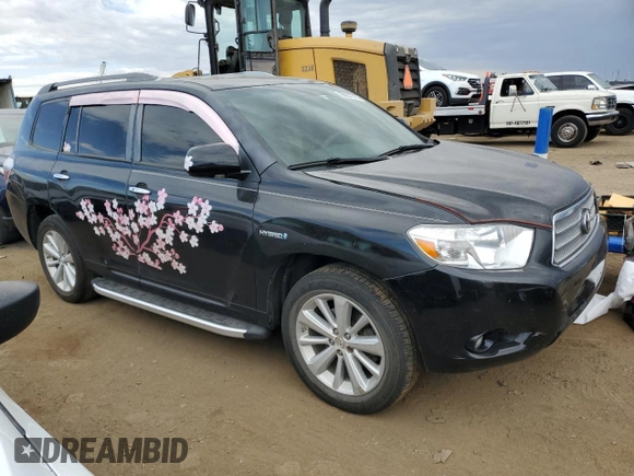 2008 Toyota Highlander Hybrid Limited with VIN JTEEW44A482014901, listed as a Copart auction lot 69857014 with 191,350 mi miles and Clean Title. Bid and sale history available at carsss.com. Image 4.