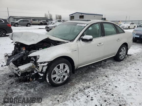 2008 Ford Taurus Limited with VIN 1FAHP28W38G165083, listed as a Copart auction lot 88058475 with 161,973 mi miles and Salvage Title. Bid and sale history available at carsss.com. Image 1.