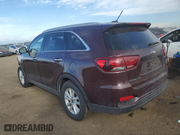 2020 Kia Sorento LX with VIN 5XYPG4A32LG650912, listed as a Copart auction lot 46738265 with 77,224 mi miles and Salvage Title. Bid and sale history available at carsss.com. Image 2.