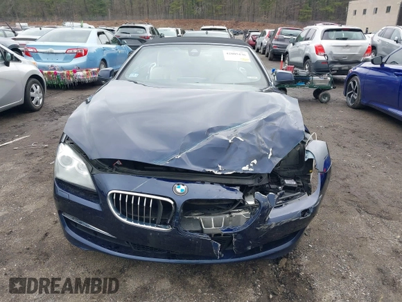 2013 BMW 6 Series 640i with VIN WBALW7C51DDX58713, listed as a IAAI auction lot 42005436 with 77,563 mi miles and . Bid and sale history available at carsss.com. Image 13.