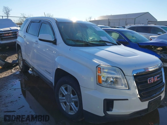 2016 GMC Terrain SLE with VIN 2GKALMEK2G6333836, listed as a IAAI auction lot 40810413 with 35,292 mi miles and . Bid and sale history available at carsss.com. Image 1.