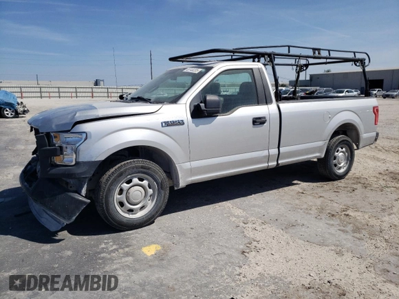 2016 Ford F-150 XL with VIN 1FTMF1C86GKD33700, listed as a Copart auction lot 48743235 with 104,561 mi miles and Salvage title. Bid and sale history available at DreamBid. Image 1.