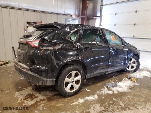 2015 Ford Edge SE with VIN 2FMTK3G92FBC30462, listed as a Copart auction lot 45472315 with 0 mi miles and Non Repairable. Bid and sale history available at carsss.com. Image 3.